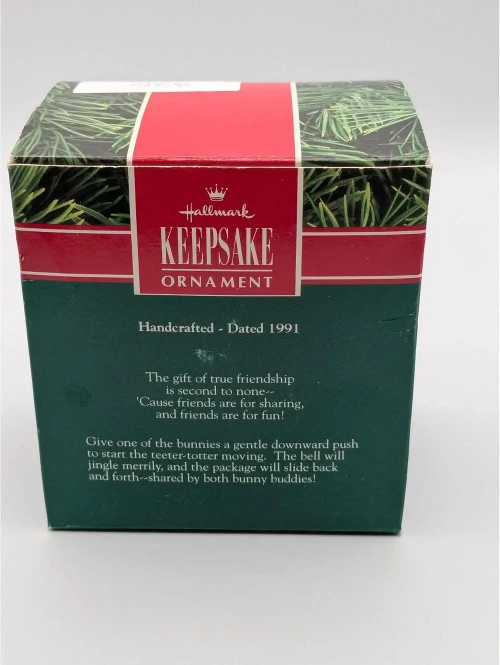 Hallmark Keepsake Friends Are Fun 1991, Features Movement, Vintage Ornament